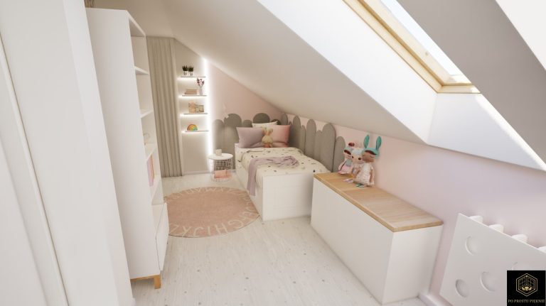 widok na str lozka i komody